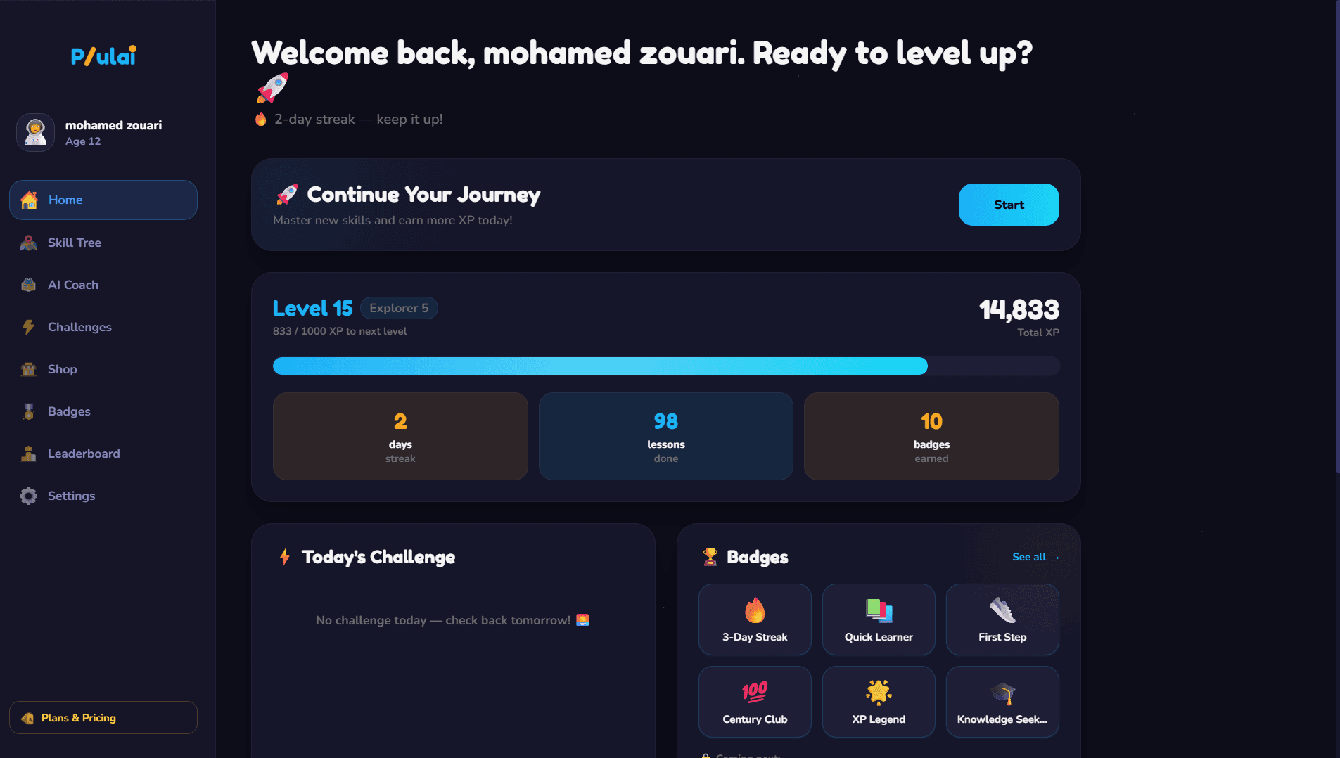 Teacher dashboard preview